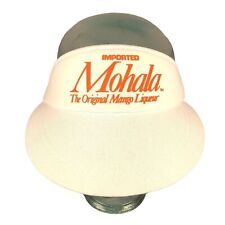 Imported Mohala Mango Liqueur Promo Vtg Adjustable Tennis Visor Hat Cap Hawaii picture