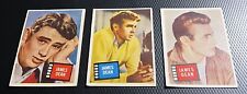 1957 Topps Hit Stars Non-Sport James Dean 3-Card Mid-Grade Lot - Cards 63,65,66 picture