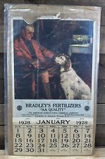 Vintage 1928 “Bradley’s Fertilizers” Boston, Mass. Calendar “Mans Best Friend” picture