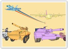 colorful My Little Pony tank aircraft vehicle military artwork M1 Abrams Humvee picture