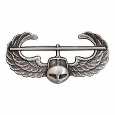 USA Army Badge Regulation Size Air Assault Silver Oxidized (Army Issue) picture