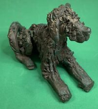 Vtg Irish Wolfhound Dog Sedona Sculptor Primitive Rustic Brutalist Down Dog READ picture