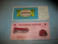 2 Vtg Farm Implement Advertising Pamphlets Imperial Drill & Robinson Spreader picture