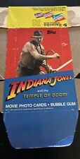 1984 Topps Indiana Jones Trading Card Box Flat with Wrappers picture