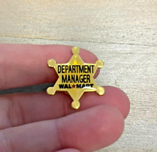 VTG Walmart Lapel Pin Department Manager Shield Collectible Employee Associate picture