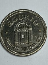 RARE LARGER ROCKIN' ARCADE TOKEN PIGEON FORGE TENNESSEE DEFUNCT #rj1 picture