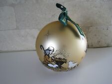 Waterford Nativity Glass Ball Ornament Retired 5.5