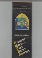 Matchbook Cover - US Army Officers' Mess Pine Bluff Arsenal Pine Bluff, AR picture