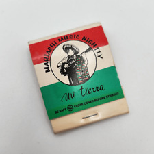 Vintage Matchbook Mi Tierra Market Square San Antonio Texas Cafe Mariachi Restau picture