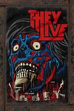 John Carpenter's They Live (1988) Rustic Vintage Sign Style Poster picture