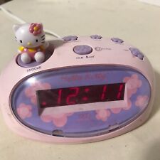 Hello Kitty Sanrio Pink and Purple LED Digital Alarm Clock KT3005P TESTED WORKS picture