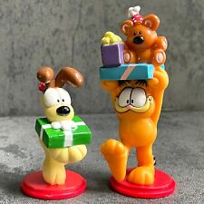 2-pc, Vintage Garfield & Odie PVC Figure Russ PAWS Cake Topper Birthday Gift NEW picture