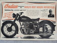 Indian, World's Most Modern Motorcycle Advertising Poster picture