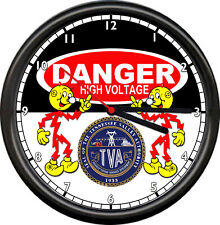 Reddy Kilowatt Tennessee Valley Authority TVA Power Plant Retro Sign Wall Clock picture