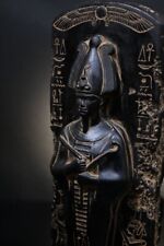 Wall Relief of God Osiris Black statue Authentic Ancient Egyptian Antiquities BC picture