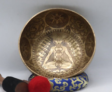 9 Inches Yogi Bowl-Tibetan Singing Bowl-Himalayan Superfine Carving Singing Bowl picture