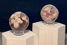 Cherry Flower Agate Sphere,Quartz Crystal,Metaphysical,Reiki,Decor,Unique Gift picture