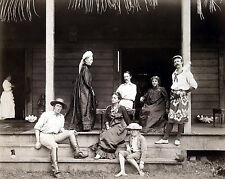 1892 Photo - Photograph of Robert Louis Stevenson & Family on an Island in Samoa picture