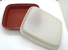 Tupperware 1294-4 Season N Serve Meat Keeper Marinade Container w/ Lid Paprika   picture