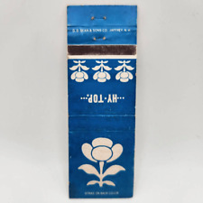 Vintage Matchcover Hy-Top Finer Products Flower Logos  picture