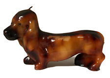 VTG Dachshund Weiner Dog Doxie Candle Wax Figurine Dachshund 12 inch picture