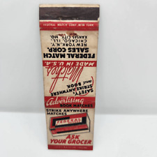 Vintage Matchcover Federal Match Sales Corp NYC picture