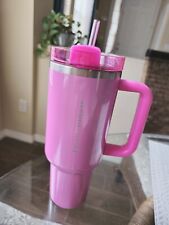 USED Valentines Stanley x Starbucks Winter Pink 40oz Tumbler 2024 Target picture