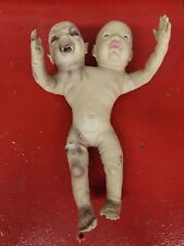 Zombie Baby Halloween Dillon 2007 Creepy Two 2 Headed Demon Infant Prop RARE picture