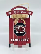 USC Gamecocks Holiday sled wall hanging Christmas decor Home Hanging College picture