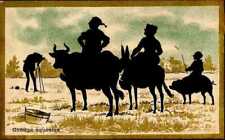 CI01450 france chocolat univers chromo old trade card comic photo group silhouet picture
