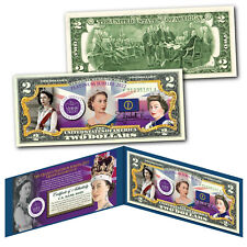 QUEEN ELIZABETH II 2022 Platinum Jubilee 70th Anniversary Genuine U.S. $2 Bill picture