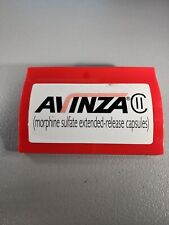 Vintage Rare Avinza CII Morphine Sulfate Drug Huge Magnet Clip picture