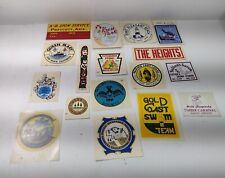 Lot of  17 Vintage Travel Suitcase Tourist State Bumper Sticker Decals Transfer picture