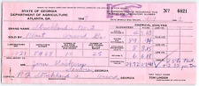 1947 R F STRICKLAND CONCORD GA FERTILIZER INSPECTION PENALTY DEPT AGRICULTU Z822 picture