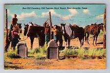 Amarillo TX- Texas, Boot Hill Cemetery, Old Tascosa, Antique, Vintage Postcard picture