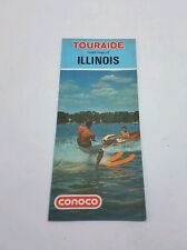 Vintage 1970 Conoco Touraide Road Map of Illinois picture