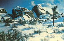 Postcard CA Mojave Desert Jumbo Rocks Campground in the Winter California picture