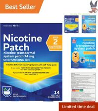 Powerful Nicotine Patch Step 2 14mg | Quit Smoking Aid, Behavioral Support | 14 picture