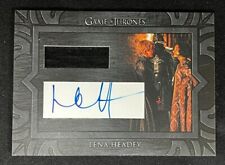 2019 HBO GAME OF THRONES LENA HEADEY AS CERSEI LANNISTER AUTOGRAPH PATCH CARD AA picture