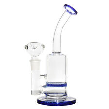8 inch Hookah Water Smoking Pipe 1 Honeycomb Perc Glass Bong with 14mm bowl picture