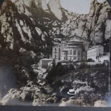 1880s Monastery of Monserrat Knights of Holy Grail Spain Stereoview Keystone A4 picture
