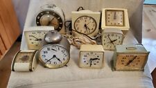 Lot of 11 Vintage General Electric Alarm Clocks Parts/Repairs picture
