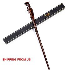 Handicraftviet  Hand Carved Dragon Wood Magic Wand Magic Wand Real Wood picture