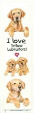 Paper Bookmark YELLOW LAB Pet Laminated set of 2...Clearance Price picture
