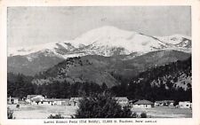 Ruidoso New Mexico~Homes Below Sierra Blanca Peak~Supplies~1940s B&W Postcard picture
