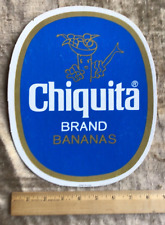 Large 11” 1970s Vintage Chiquita Banana Logo Cardboard Store Sign Display picture