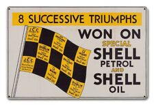 8 SUCCESSIVE TRIUMPHS SHELL OIL PETROL 18