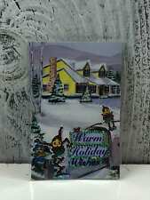 ACEO ARTIST TRADING CARD “WARM HOLIDAY WISHES” ARTIST UNKNOWN STICKERS picture