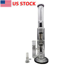 15 inch Heavy Glass Bong Percolate Smoking Bong Hookah Water Pipe + 18mm Bowl picture