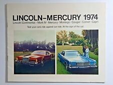 Vintage 1974 Lincoln-Mercury dealership sales brochure picture